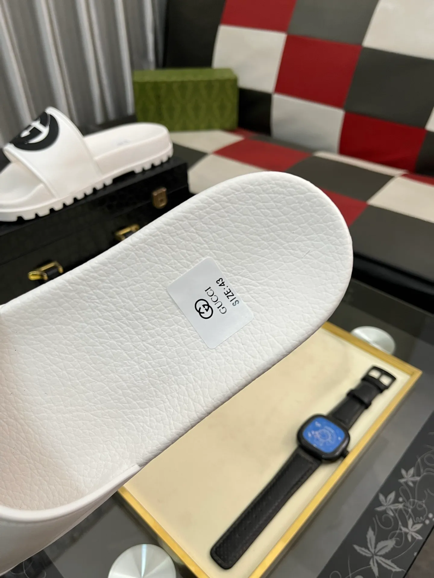 Men's men's shoes💰260⌚️⌚️ＧＵＣＣＩ.Gucci.Official website 1:1 popular slippers hot sale! Original original material 🩴 SIZE: 38-46 (45.46 non-refundable)